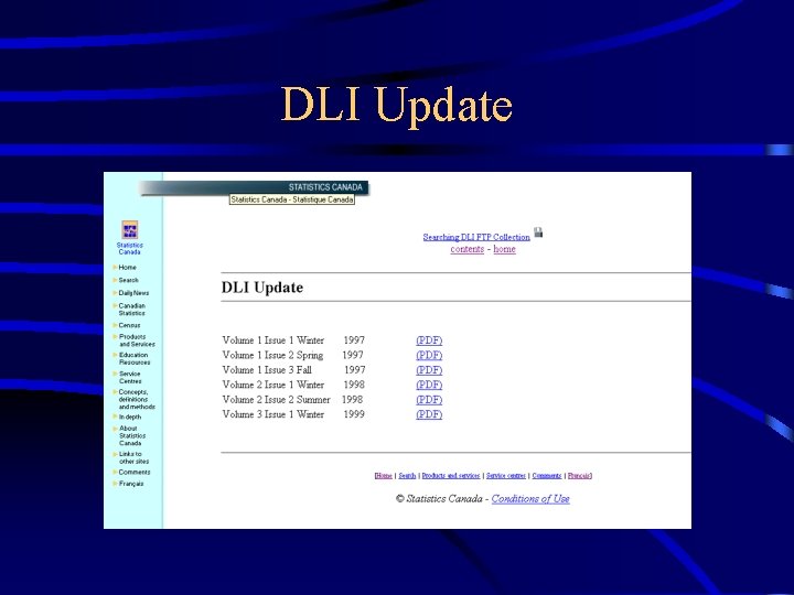 DLI Update 