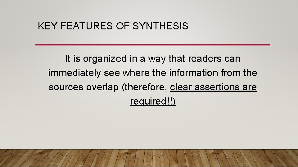 KEY FEATURES OF SYNTHESIS It is organized in a way that readers can immediately