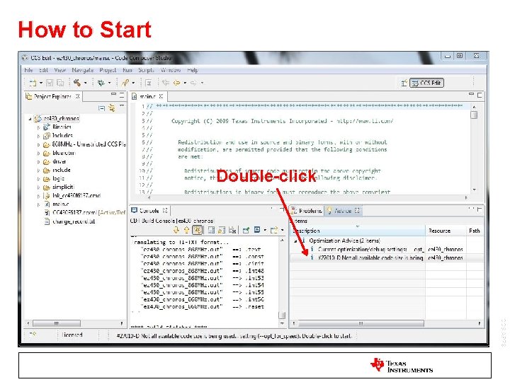 How to Start Double-click CCS APPS 