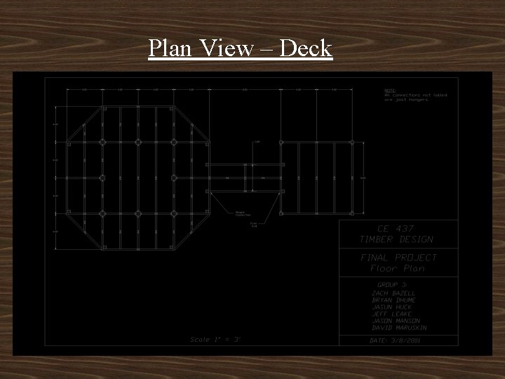 Plan View – Deck 