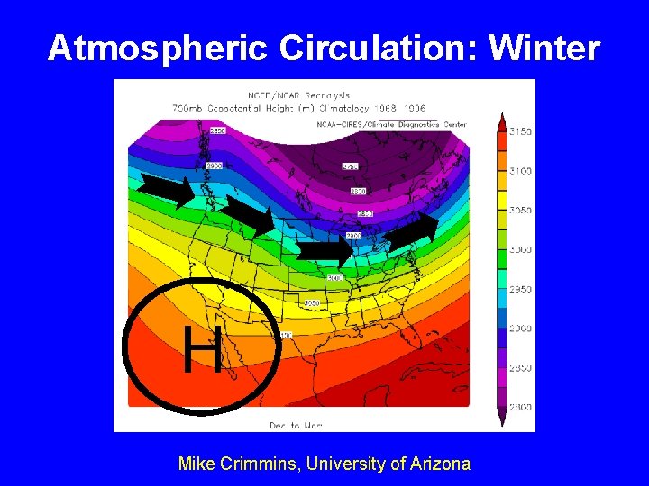 Atmospheric Circulation: Winter H Mike Crimmins, University of Arizona 