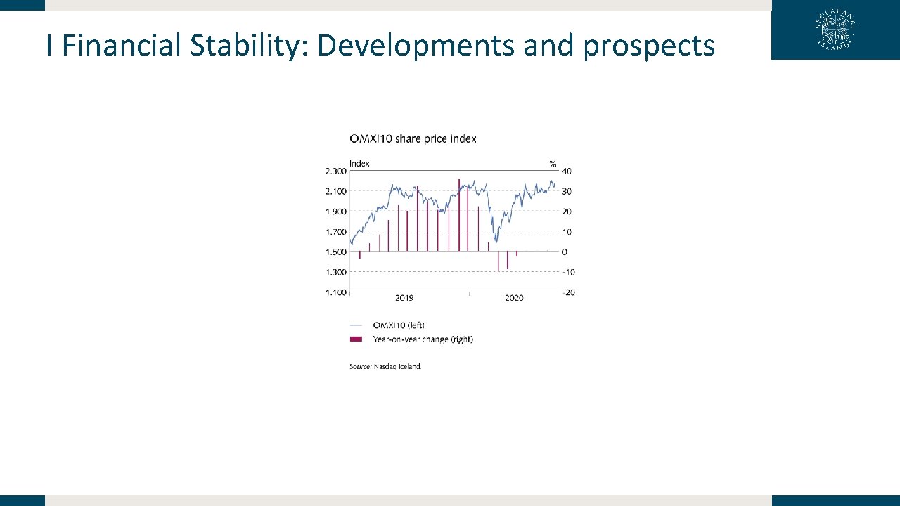 I Financial Stability: Developments and prospects 