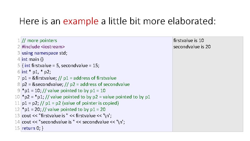 Here is an example a little bit more elaborated: 1 2 3 4 5 Here is an example a little bit more elaborated: 1 2 3 4 5