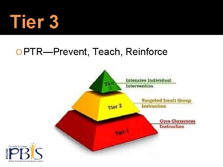 Tier 3 PTR—Prevent, Teach, Reinforce 