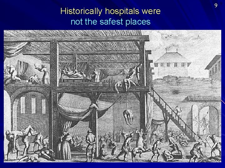 Historically hospitals were not the safest places 9 9 