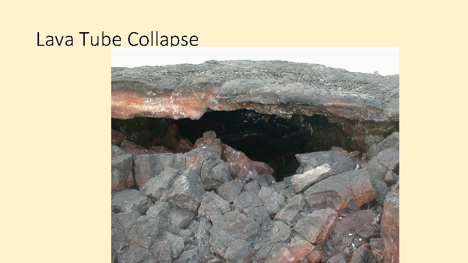 Lava Tube Collapse 