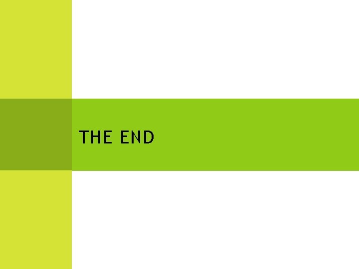 THE END 