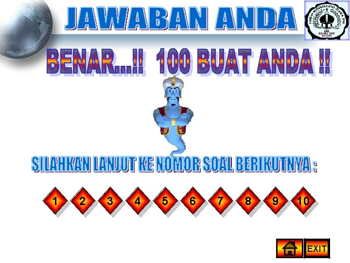 1 2 3 4 5 6 7 8 9 10 EXIT 