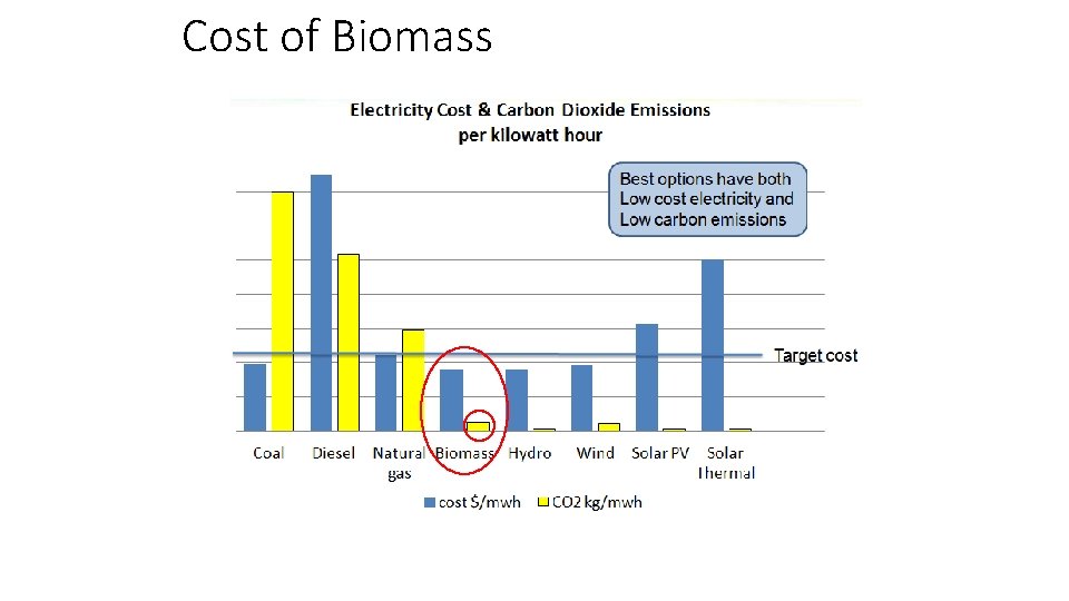 Cost of Biomass 
