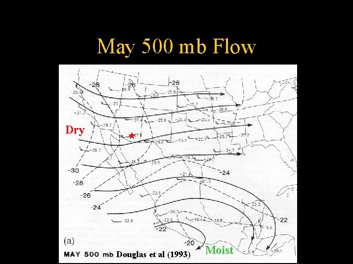 May 500 mb Flow Dry Douglas et al (1993) Moist 