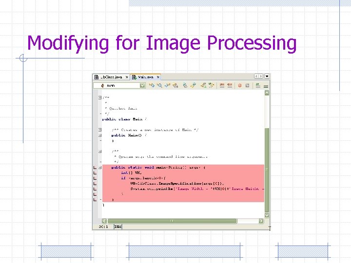 Modifying for Image Processing 