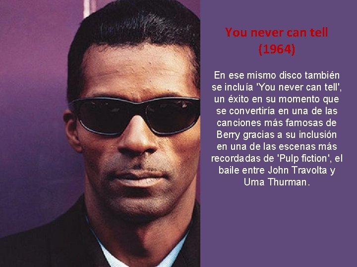 You never can tell (1964) En ese mismo disco también se incluía 'You never