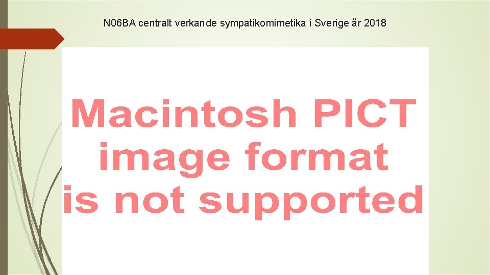 N 06 BA centralt verkande sympatikomimetika i Sverige år 2018 