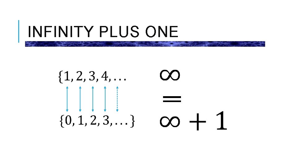 INFINITY PLUS ONE 