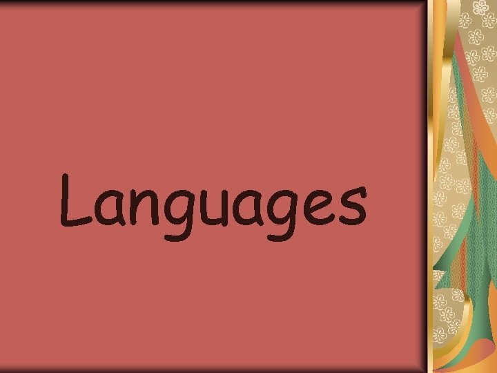 Languages 