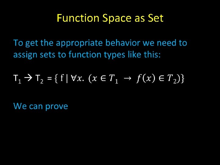 Function Space as Set • 