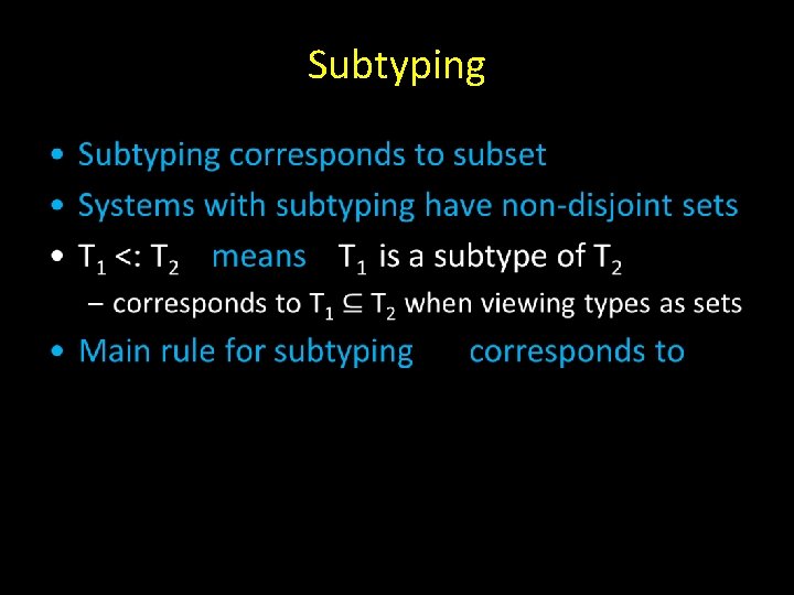 Subtyping • 