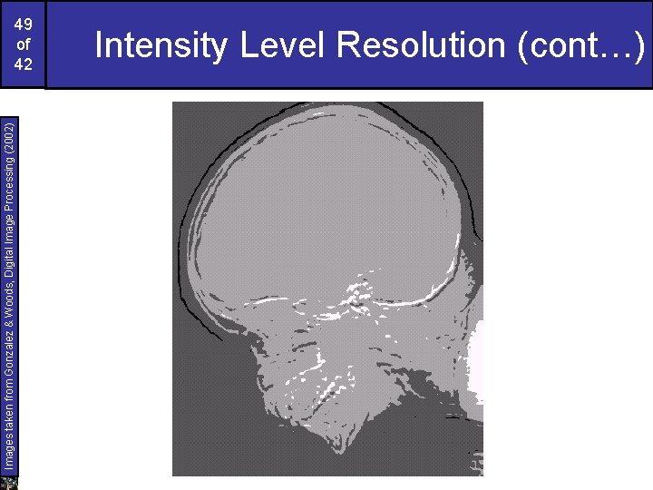 Images taken from Gonzalez & Woods, Digital Image Processing (2002) 49 of 42 Intensity