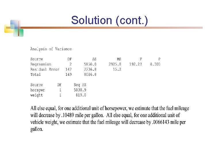 Solution (cont. ) 