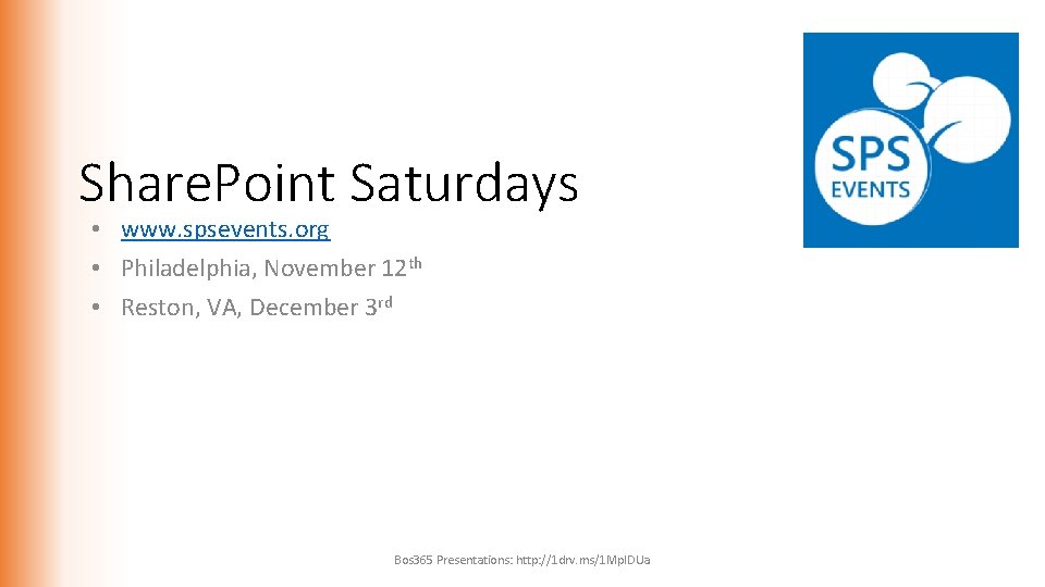 Share. Point Saturdays • www. spsevents. org • Philadelphia, November 12 th • Reston,