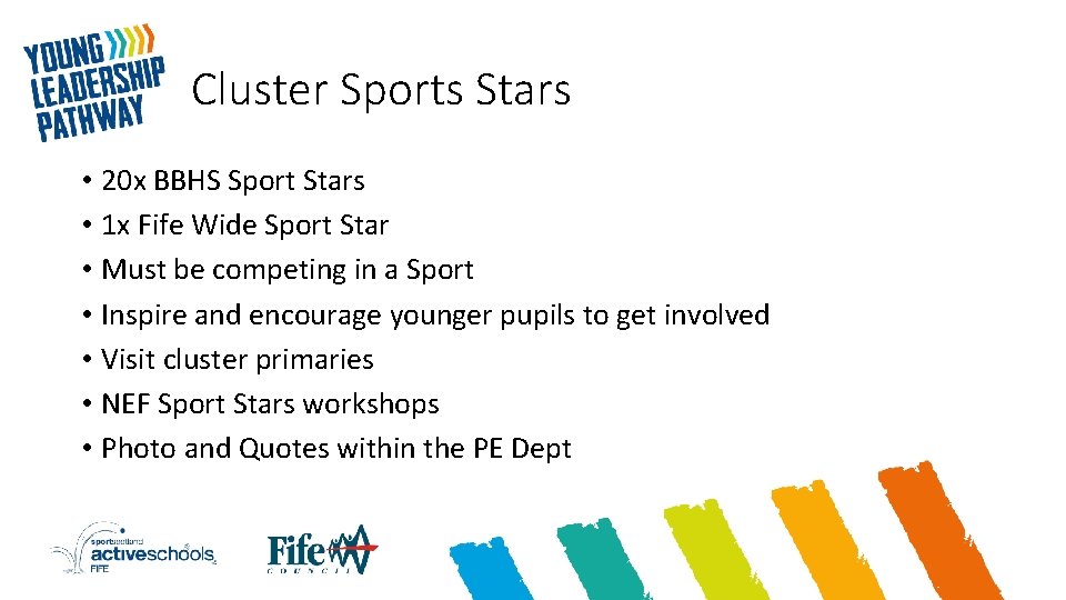 Cluster Sports Stars • 20 x BBHS Sport Stars • 1 x Fife Wide
