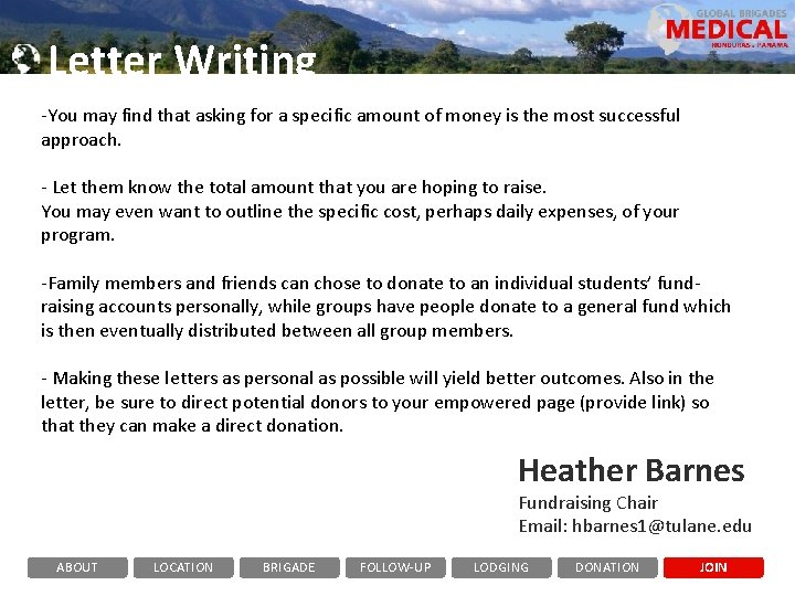 Letter Writing -You may find that asking for a specific amount of money is