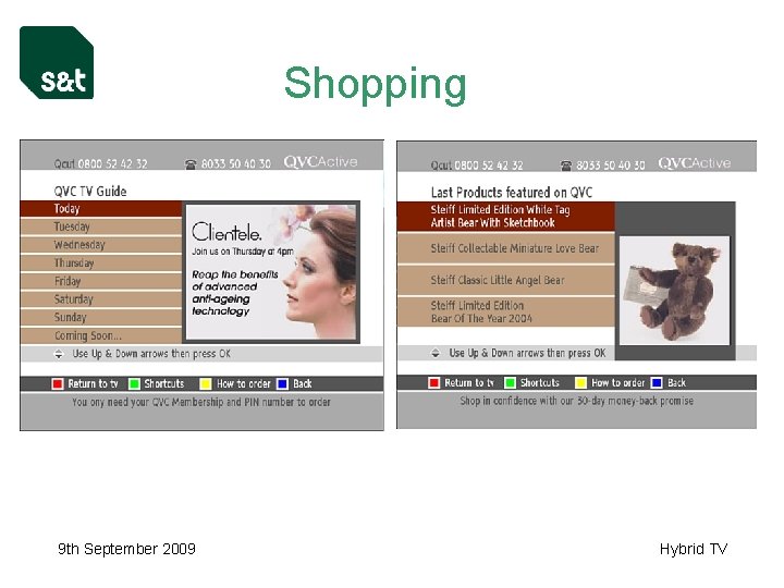 Shopping 9 th September 2009 Hybrid TV 