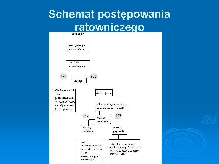 Schemat postępowania ratowniczego 