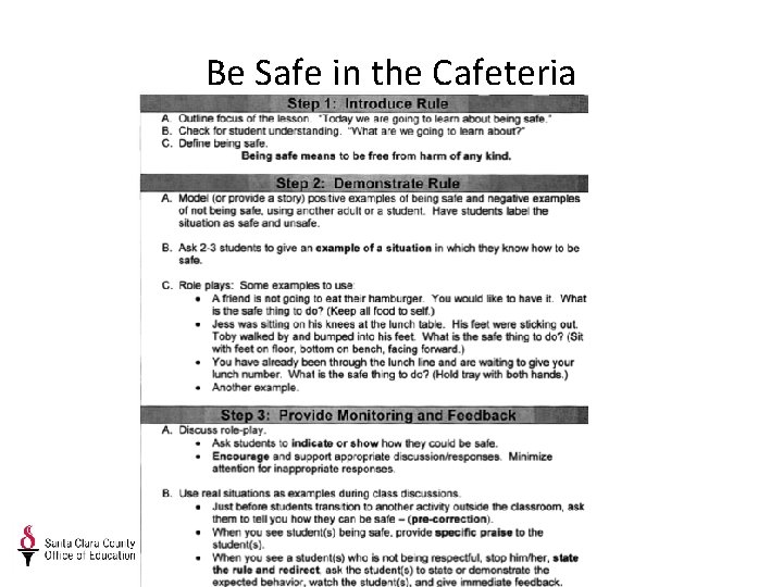Be Safe in the Cafeteria 