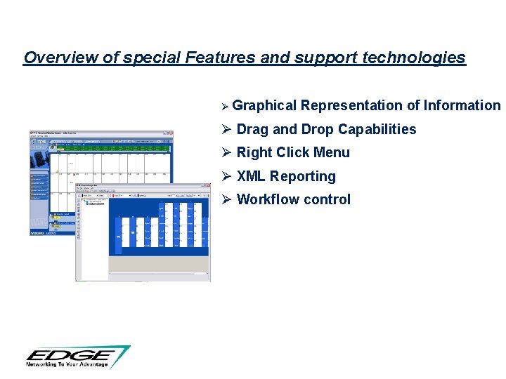 Overview of special Features and support technologies TPS Ø Graphical Representation of Information Ø Overview of special Features and support technologies TPS Ø Graphical Representation of Information Ø