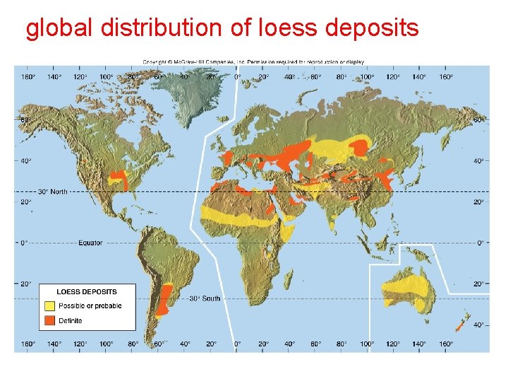 global distribution of loess deposits 