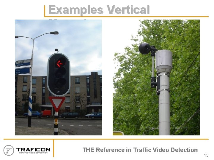 Examples Vertical Mounting THE Reference in Traffic Video Detection 13 