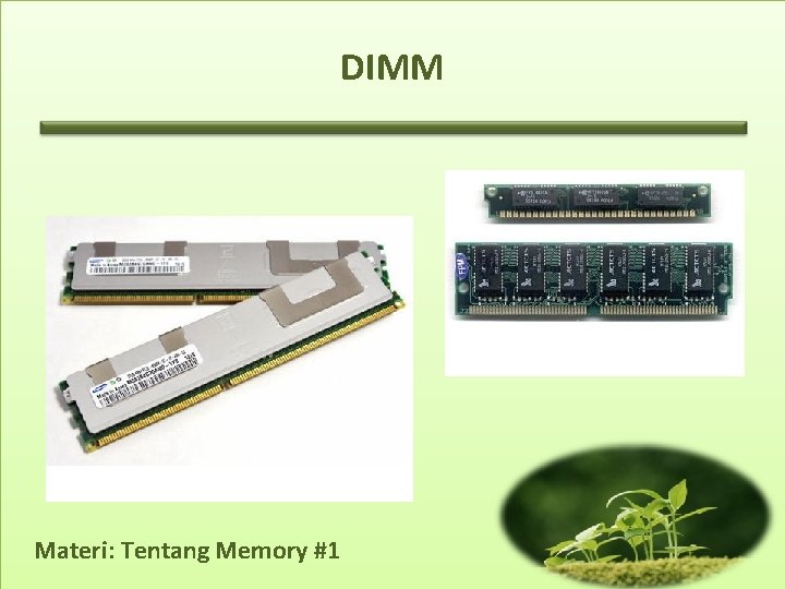 DIMM Materi: Tentang Memory #1 