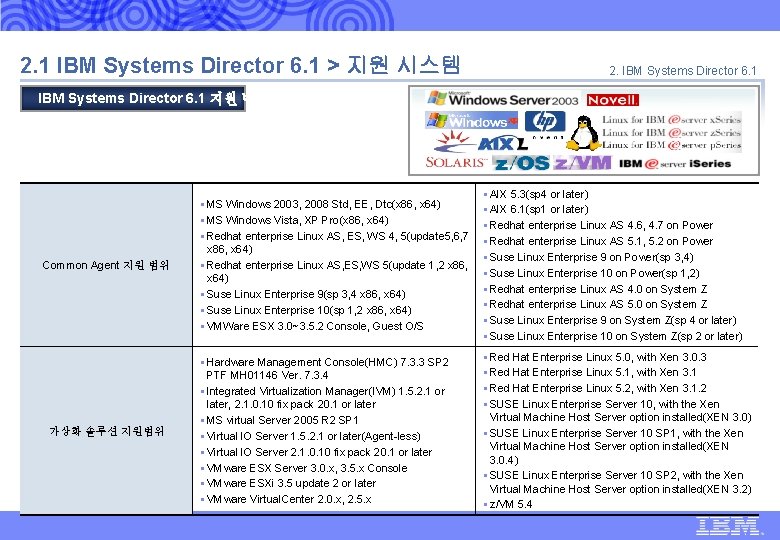 IBM Global Technology Services | IBM Systems Director 6. 1 표준 제안 | 2.