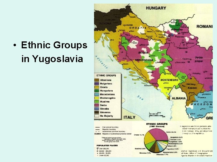  • Ethnic Groups in Yugoslavia 167 