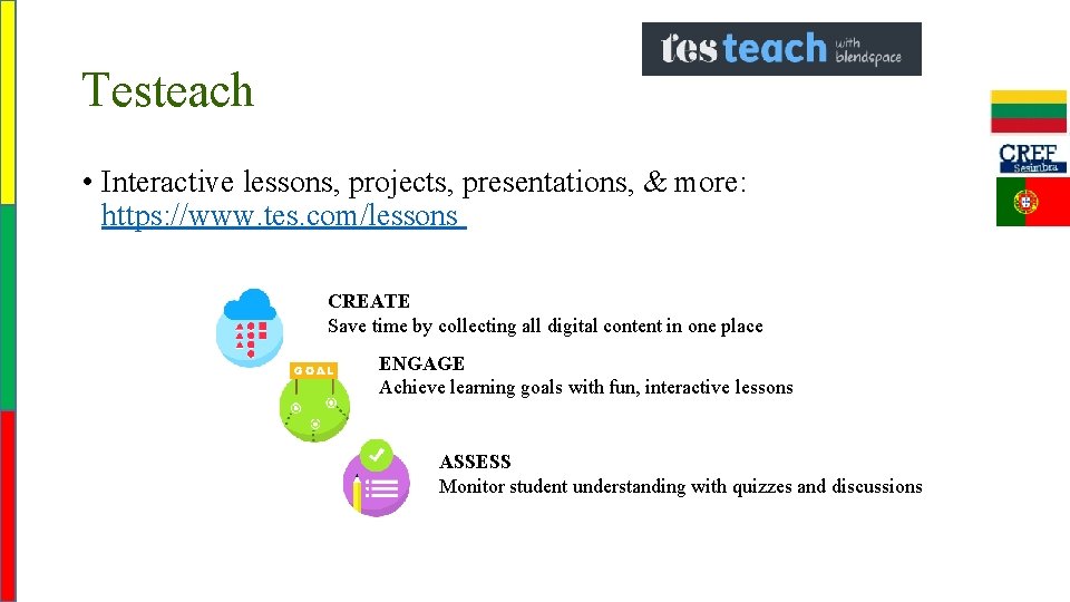 Testeach • Interactive lessons, projects, presentations, & more: https: //www. tes. com/lessons CREATE Save