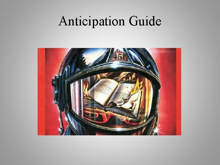 Anticipation Guide 