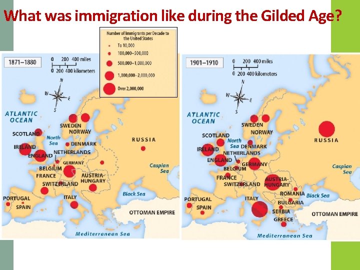 What was immigration like during the Gilded Age? 