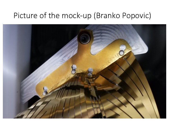 Picture of the mock-up (Branko Popovic) 