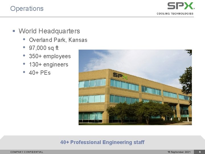 Operations § World Headquarters • • • Overland Park, Kansas 97, 000 sq ft
