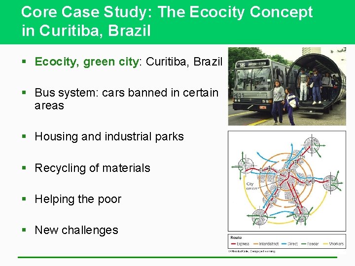 Core Case Study: The Ecocity Concept in Curitiba, Brazil § Ecocity, green city: Curitiba,