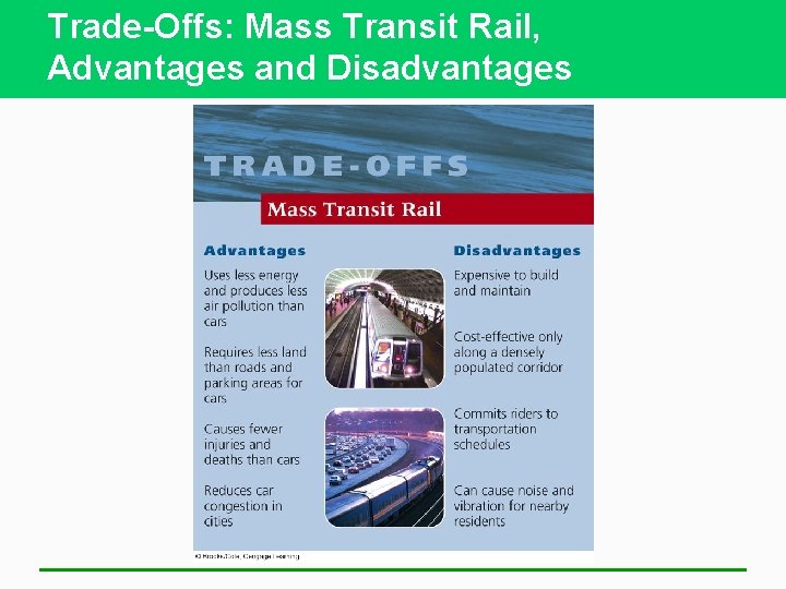 Trade-Offs: Mass Transit Rail, Advantages and Disadvantages 