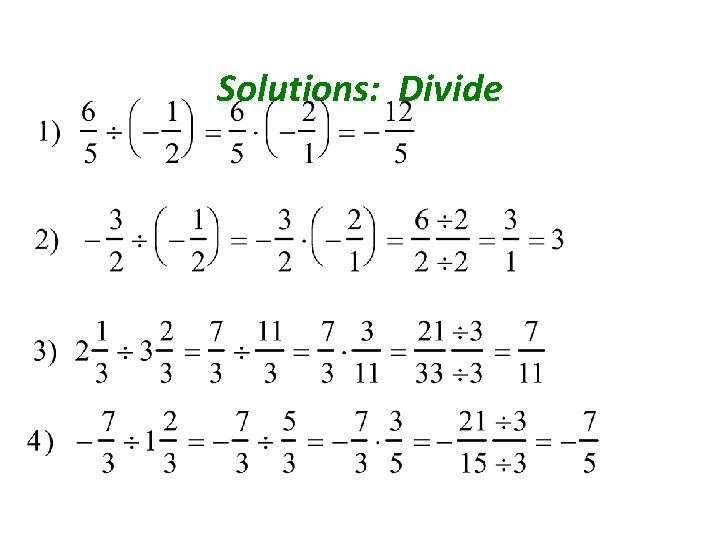 13 Multiplying and Dividing Rational Numbers Rational Numbers