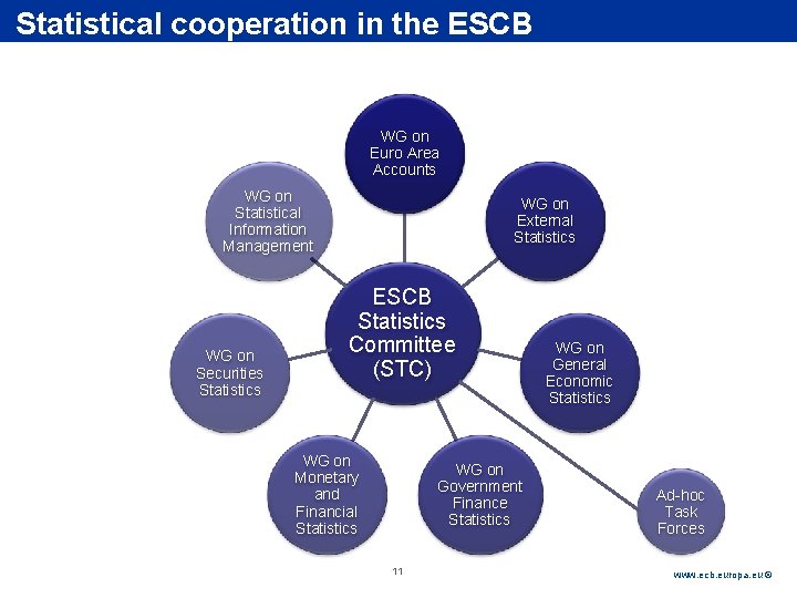 Rubric Statistical cooperation in the ESCB WG on Euro Area Accounts WG on Statistical