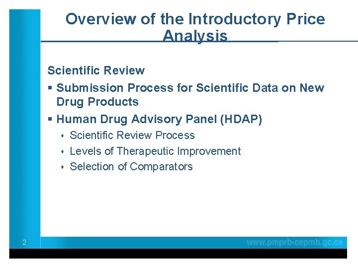 Overview of the Introductory Price Analysis Scientific Review § Submission Process for Scientific Data