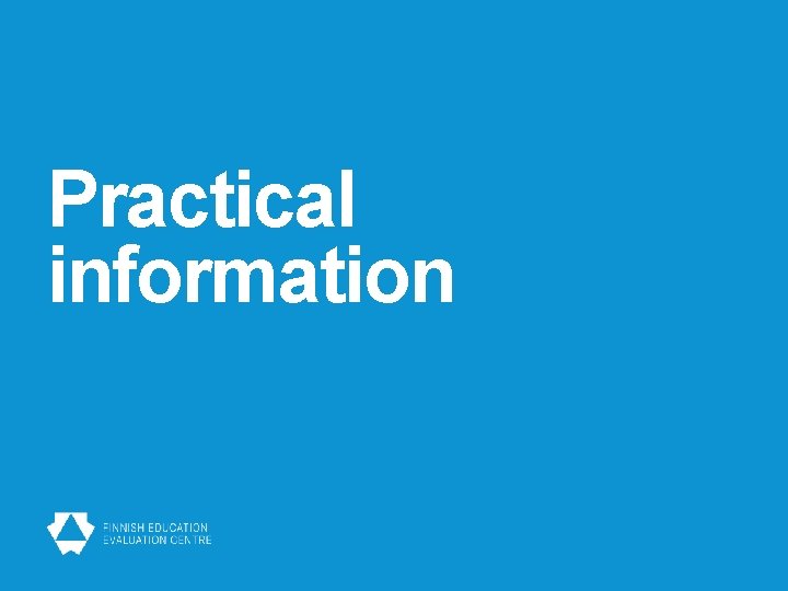 Practical information 
