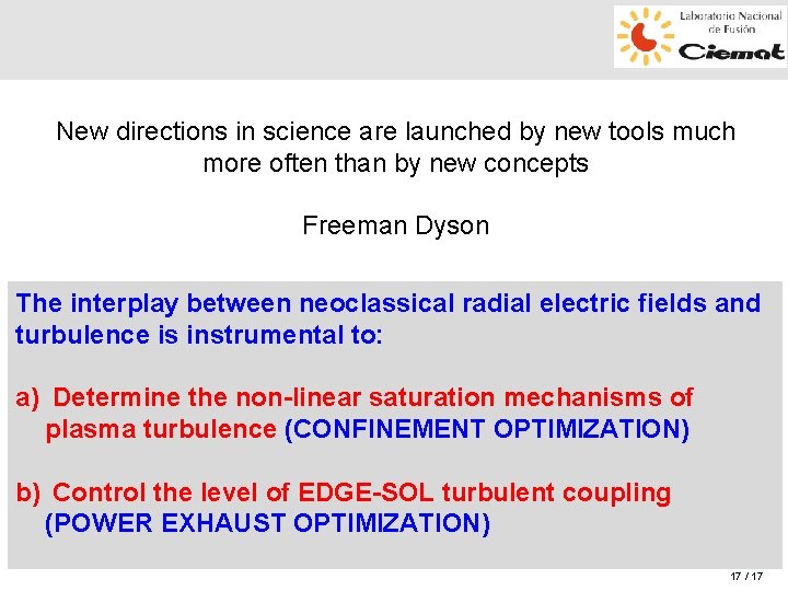 New directions in science are launched by new tools much more often than by