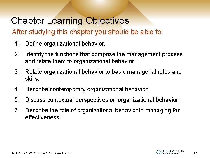 Chapter Learning Objectives After studying this chapter you should be able to: 1. Define Chapter Learning Objectives After studying this chapter you should be able to: 1. Define