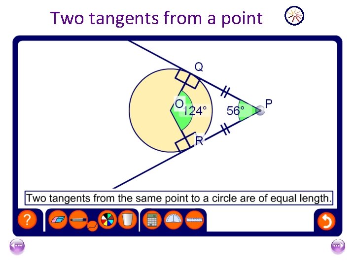 Two tangents from a point 