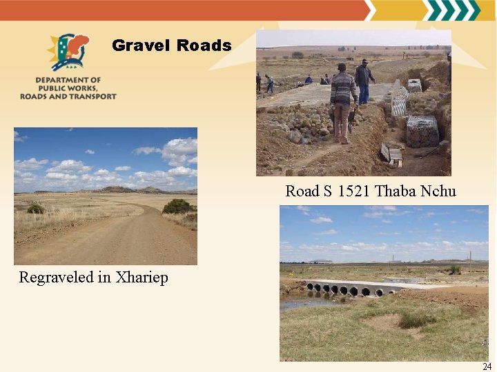 Gravel Roads Road S 1521 Thaba Nchu Regraveled in Xhariep 24 